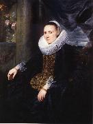 Anthony Van Dyck Margareta snyders oil on canvas